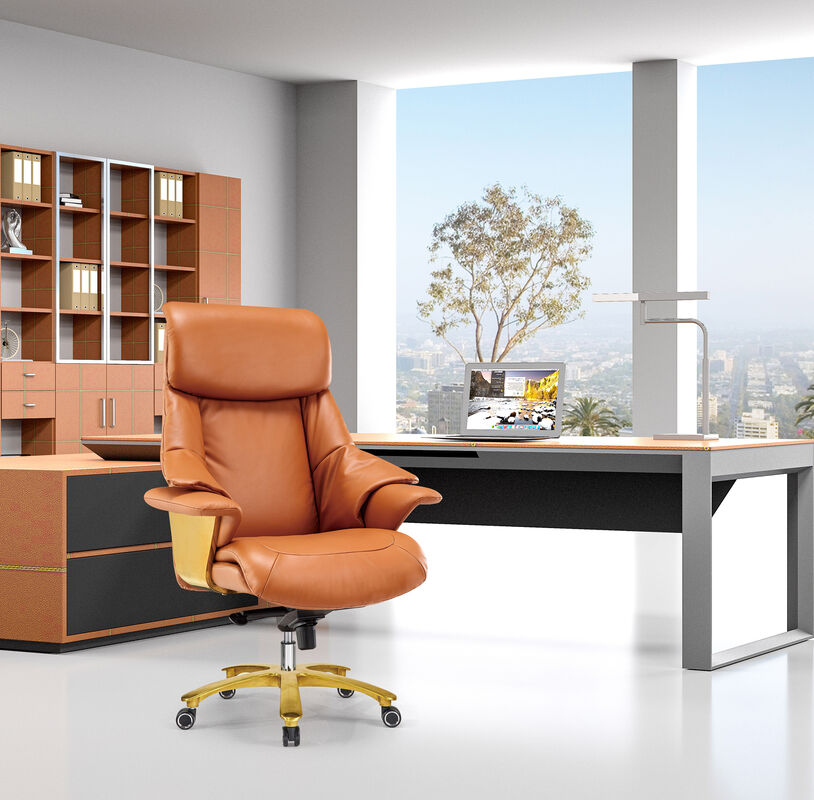 Smooth Rolling Nylon Casters Ergonomic Office Executive Chair Home Office Computer Chair Designed to Enhance Work Comfort